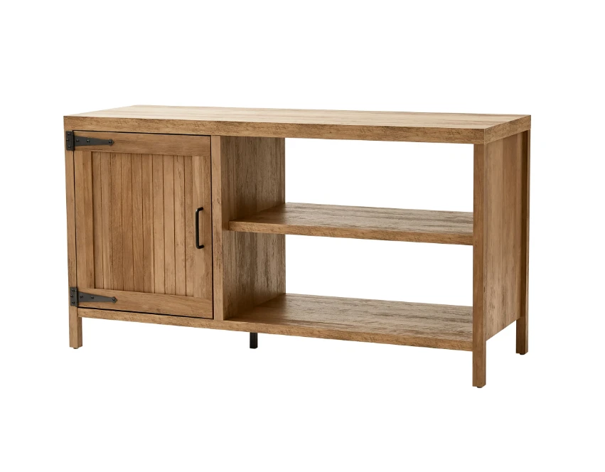 [GRAN VENTA] Soporte de TV Mainstays Farmhouse para televisores de hasta 50", roble rústico desgastado Foto 4 de 4