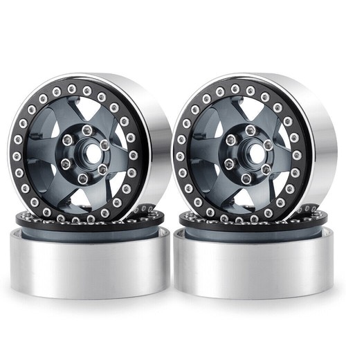 For 1:10 RC AXIAL SCX10 AXI03007 TRX4 CC01 ETC 1.9" Beadlock Wheel Rims & Tires - Picture 4 of 14