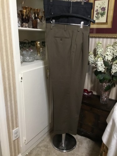 Lot of 2 New Men's Handsome Nautica Chaps Pure Wool Dress Slacks Pants 36X30 - Picture 2 of 14