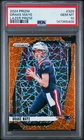 2024 Panini Prizm #329 Drake Maye Lazer Prizm PSA 10