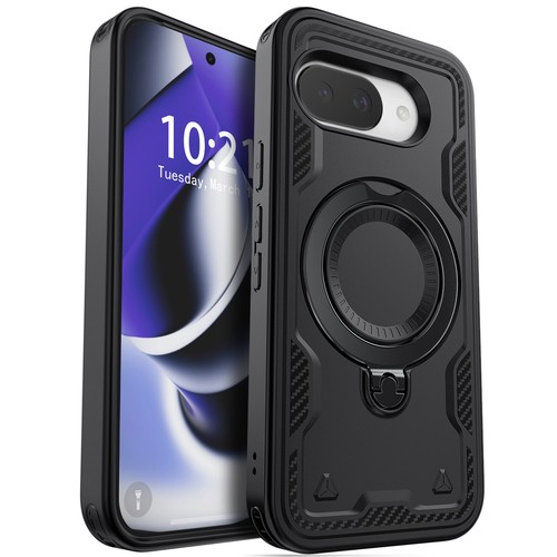 For Google Pixel 9/9 Pro/9 Pro XL/9A Ring Kickstand Case Phone Shockproof Cover - Picture 37 of 44