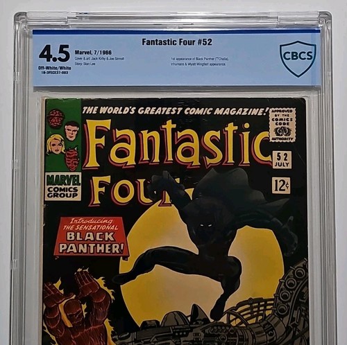 Fantastic Four #52 CBCS 4.5 1st App Of Black Panther Off-White To White Pages - Picture 2 of 4