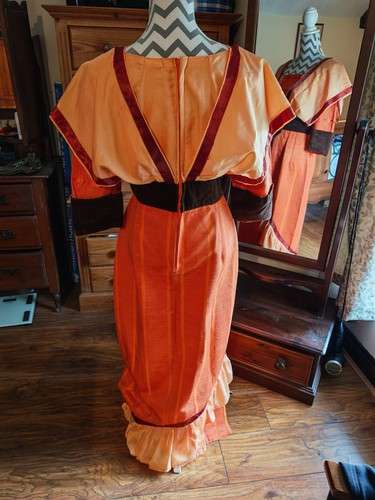 Ladies **EDWARDIAN LONG DRESS** 10-12 Victorian Costume Theatre Fancy Dress Gown - Picture 10 of 22