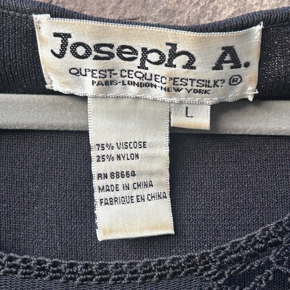 Джозеф А. Большой открытый трикотажный топ кружевной прихотливый бисер ведьма Y2K гранж фея - Изображение 3 из 4