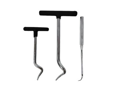 SATRA Dichtung O-Ring Simmerring 3tlg Montage Demontage Abzieher Haken Set Kfz