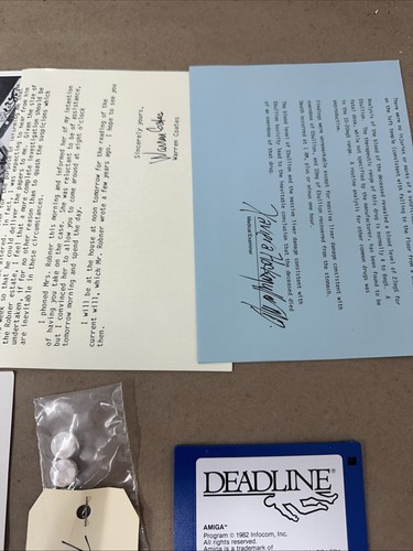 {MINT} Deadline Infocom 1982 AMIGA MS-DOS Game Mystery Detective RARE - Picture 10 of 10