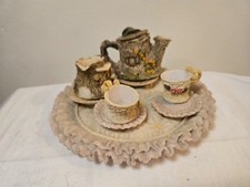 Vintage Baby Bears Forest Tea set full 10 pieces - 5" excellent condition