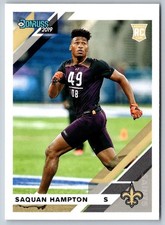 2019 Donruss Saquan Hampton #288 New Orleans Saints Football Card