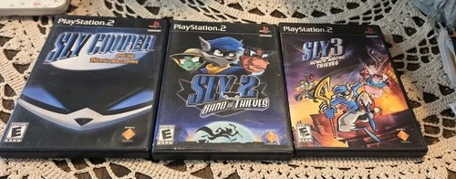 Sly Cooper Trilogy 1 2 3 (PlayStation 2 PS2) CIB Complete in Box Black Label Lot