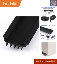 Trim-to-Fit 48-Inch Rubber Door Bottom Sweep - Weather Stripping Solution
