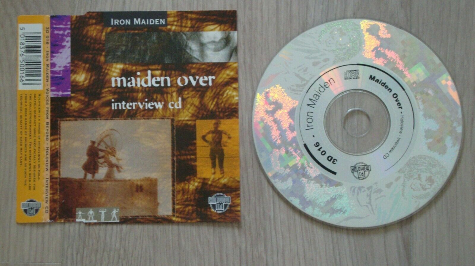 Iron Maiden Maiden over Interview CD - Holoview VERY RARE AND HARD TO FIND