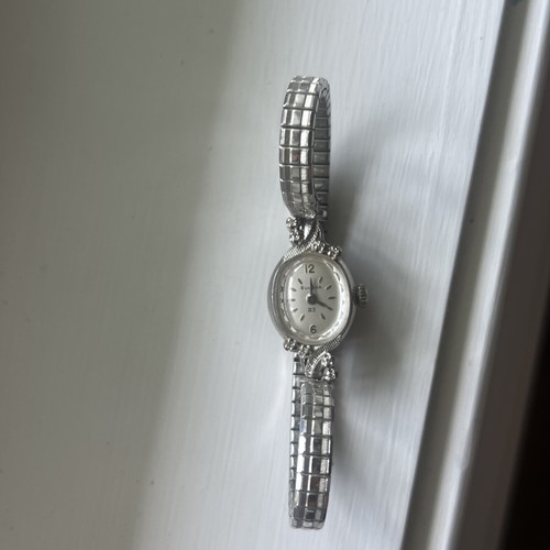 Bulova Damenuhr 23 14k Gold, 8 Diamanten Cocktailuhr Nr. 30993 (nicht ticken) - Bild 3 von 11