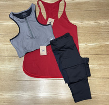 Womens Gym Outfit Set of 3 Tank Top Leggings Gym Yoga Training Size L NWT