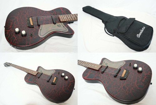 *CLEAN* Danelectro MODEL ’56 Matte Black / Red Crackle 2.98kg LIP STICK W/GB - Picture 10 of 10