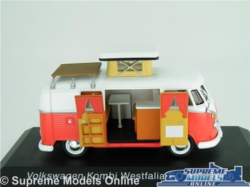 VOLKSWAGEN T1 KOMBI MODEL CAMPER VAN 1:43 SCALE IXO 1966 WESTFALIA CAMPERVAN K - Picture 5 of 7