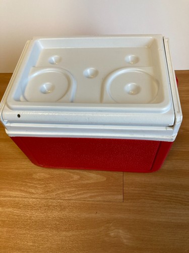 COLEMAN Flip Lid 5205 RED 5 QT Personal Mini COOLER Lunch Box/Ice Chest 6 Pack - Picture 6 of 8