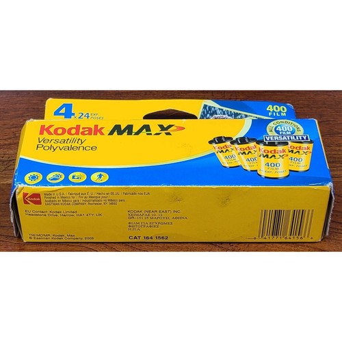 Kodak Max 400 Speed 4 x 24 Exposure Versatility 35mm Film Expired 05/2009, NOS - Picture 2 of 5