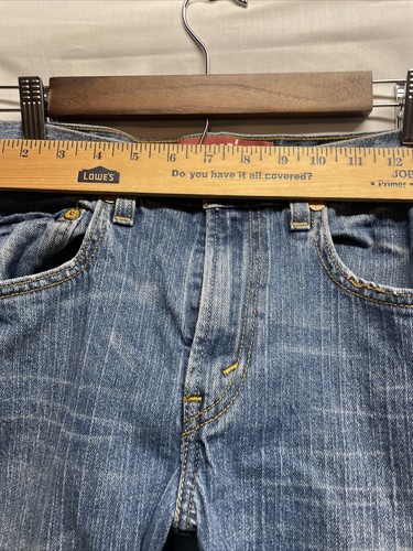 Levi's 514 Straight Leg Jeans Medium Wash Boys Size 16 Reg (29x28) Whiskered - Picture 4 of 17