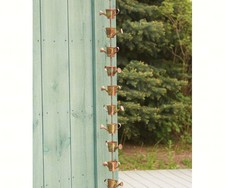Ancient Graffiti Circle Rain Chain Flamed Copper Finish For Sale Online Ebay