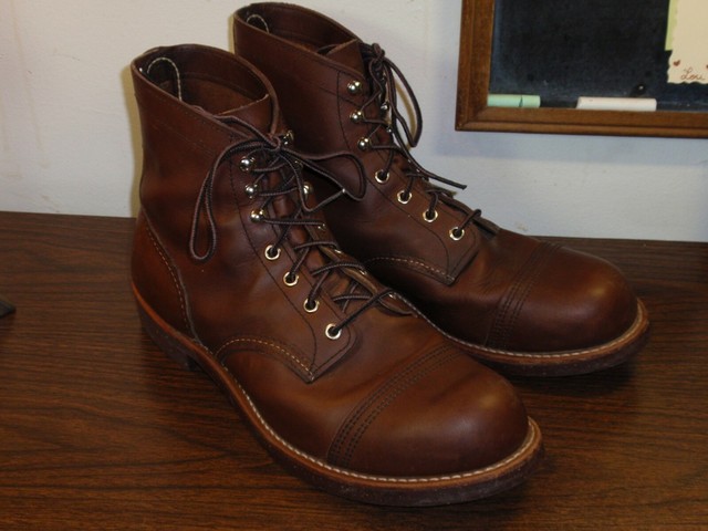 Red Wing Iron Ranger Amber CorkSole Men's 10.5 D Boot model 8111 USA made | eBay