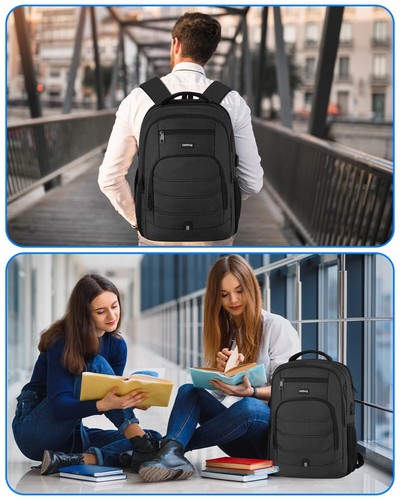 Laptop Backpack Men School Backpacks for Teen Boys Business Travel Anti Theft... - Picture 7 of 7