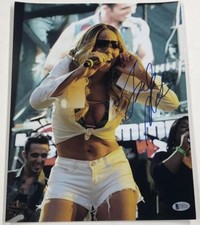 HOT SEXY MARIAH CAREY SIGNED 11X14 PHOTO AUTHENTIC AUTOGRAPH BECKETT COA D