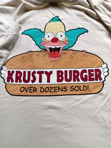 THE SIMPSONS KRUSTY 3XL MENS WINTER T-SHIRT - Picture 4 of 5