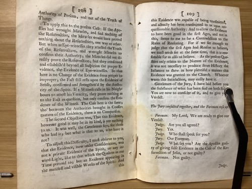 1729 The Tryal Of These Witnesses Of The Resurrection Of Jesus - Thomas Sherlock - Picture 5 of 6