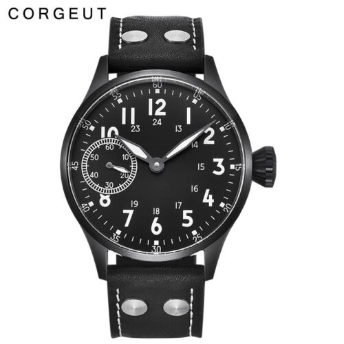 Reloj mecánico Corgeut de 44 mm para hombres Cristal de zafiro Asia 6497 ST3600 Movimiento - Imagen 21 de 28