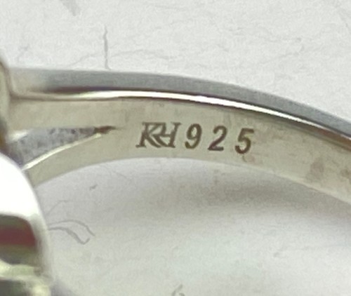 KH Sterling Silver & Ethiopian Fire Opal Ring - Size 6 / 3.2g - Picture 9 of 14