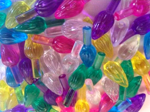 60 Easter Bulbs Purple Bunny Topper for Ceramic Christmas Tree Light Star *NEW* - Picture 13 of 14