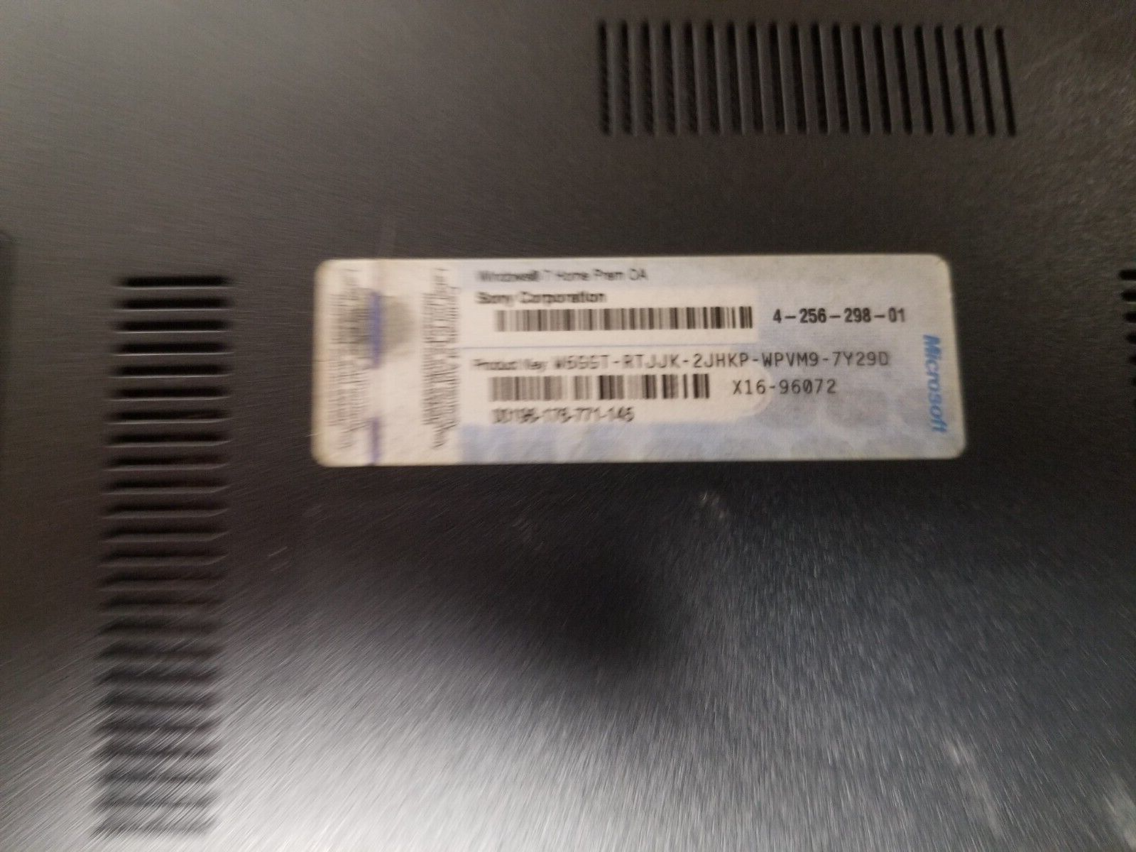 Used Sony VAIO Laptop Model PCG-71913L Core i3 Works! SOLD AS PARTS OR REPAIR! - Picture 12 of 13