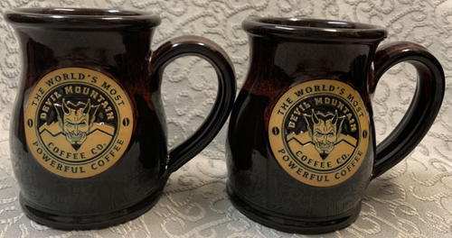 Deneen Pottery Devil Mountain Coffee Co. 12 oz. Cup Set of 2 - Picture 1 of 7