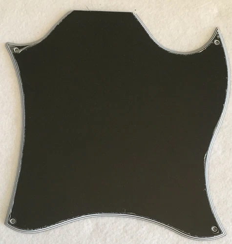 For US Gibson SG Standard Blank Style Guitar Pickguard,5 Ply Black