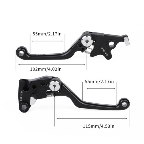 For KAWASAKI KLR 650 2008-2024 Pivot Hand Brake Clutch Levers Handle Control Kit - Picture 2 of 16