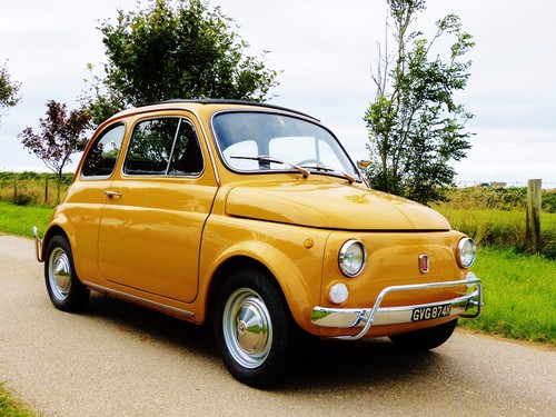 Vintage Classic Fiat 500L 1972 Lusso, Fully Restored, New MOT & UK Registered