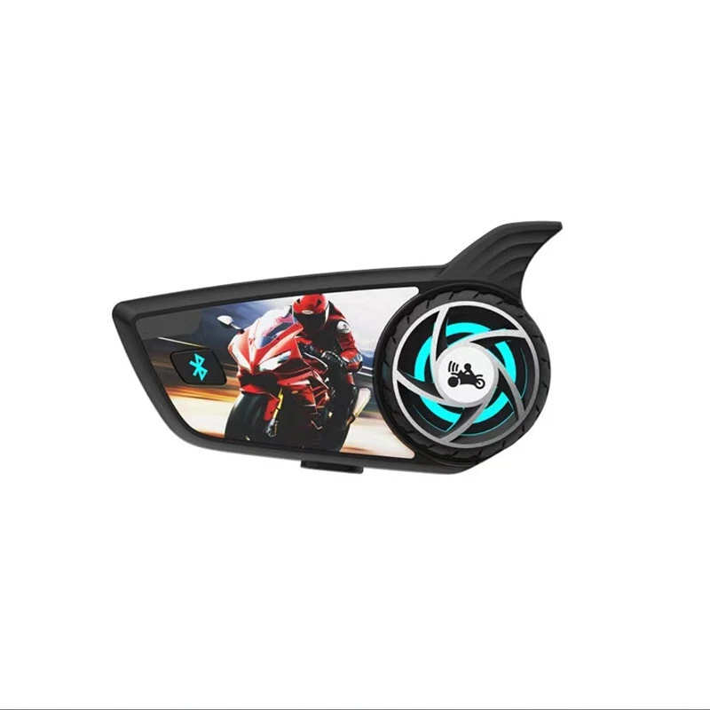 Casco de intercomunicador de motocicleta Auriculares Bluetooth Interphone inalámbrico Reproductor de música Foto 2 de 4