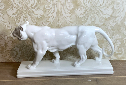 große KPM Porzellan Figur schreitender Tiger - Bild 6 von 14