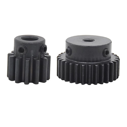 Mod1.5 Steel Pinion Gear Spur Gear 12-100 Teeth 4-25mm Bore With Screw Blackened - Picture 4 of 51
