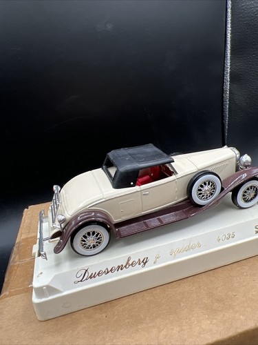 1935 Cream Duesenberg J Spider 4035 Golden Age d'or Solido 1:43 Diecast Car 5" - Picture 4 of 11