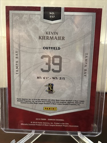 2016 Panini Donruss Elite Series #759/999 Kevin Kiermaier #ES7 - Picture 3 of 3