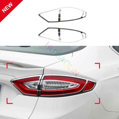 Cubierta de luz trasera cromada para Ford Mondeo Fusion 2013-2016 4 piezas ajuste - Imagen 1 de 12