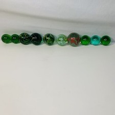 Vintage Marbles Lot (10) 1" And 1 1/2"