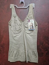 New Bobby Brooks Seamless Non-Wire Shaper Cami 1X 16-18 ShapeWear Control-vb1624