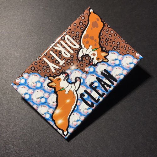 Welsh Corgi Dog Dishwasher Magnet Kitchen Cleaning Accessories and Home Decor - Picture 9 of 12