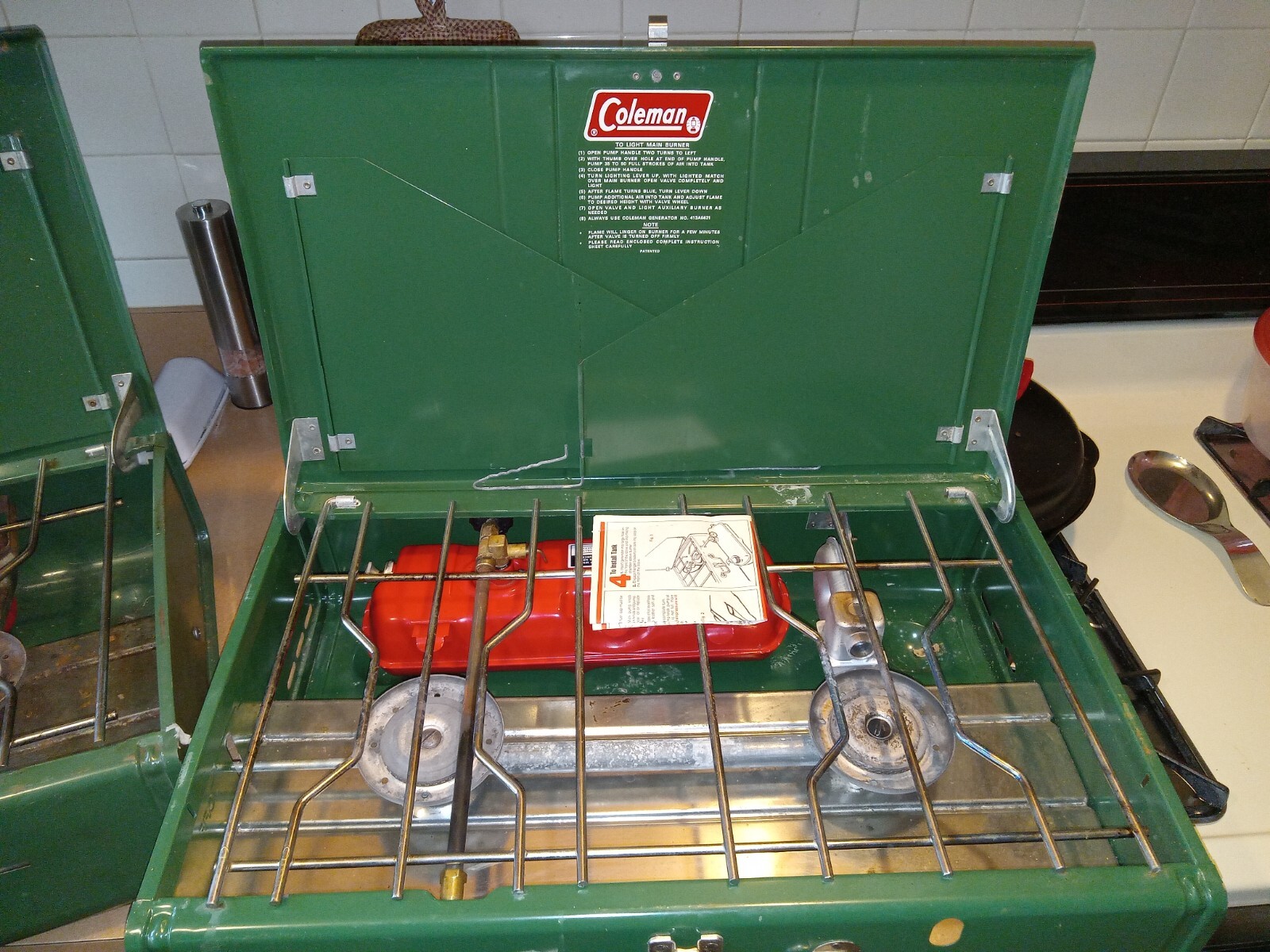 Coleman 2Burner Gas Camp Stove Model 413H And 413G Lot Of 2 eBay