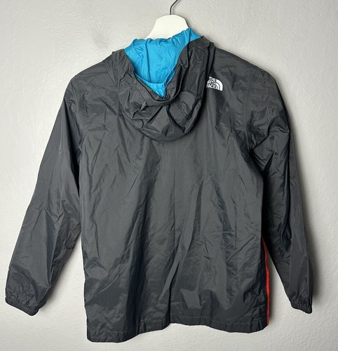 The North Face Jacket Boys M 10/12 Years Gray Red Rain Coat Youth Kid Dryvent - Picture 2 of 5