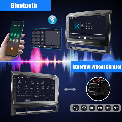 AHD 9" Car Stereo for Toyota Tacoma 2005-13 Android14 CarPlay 32G Head Unit WIFI - Picture 6 of 13