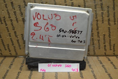 2001-2002 Volvo S60 Series Engine Control Unit ECU 8627757 Module 144 ...