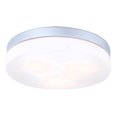 GLOBO VRANOS Deckenlampe Deckenleuchte E27 Aluminium Opalglas Ø 30 cm